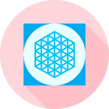 Mavi ve kırmızı rengin vektör çizimi