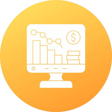 grafik ikonu vektör illüstrasyonu