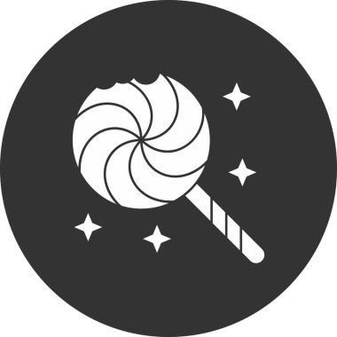 Şeker ikonu vektör illüstrasyonu