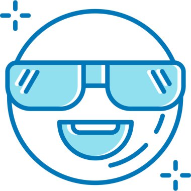 Gözlük. Web simgesi basit illüstrasyon