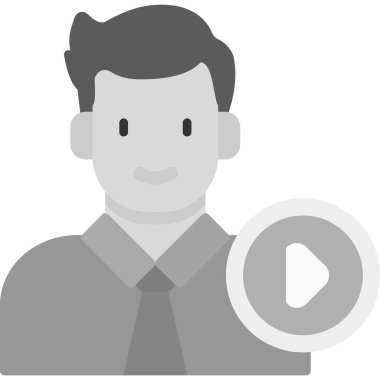 İşadamı Düz Vektör Simgesi