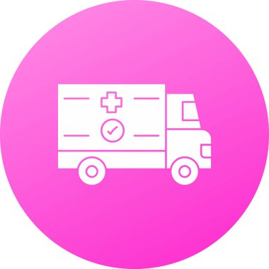 ambulans simgesi vektör illüstrasyonu