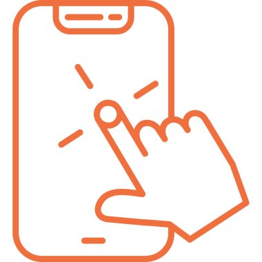 El ele tutuşan akıllı telefon. Basit tasarım