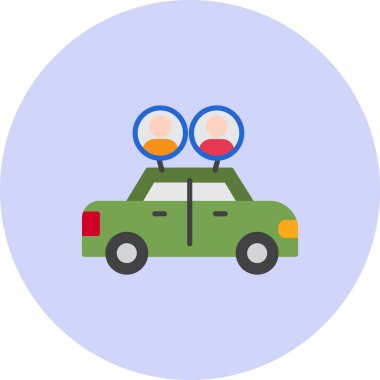 araba simgesi vektör illüstrasyonu