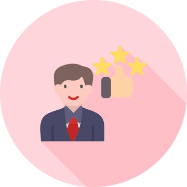 vektör karikatür işadamı simgesi