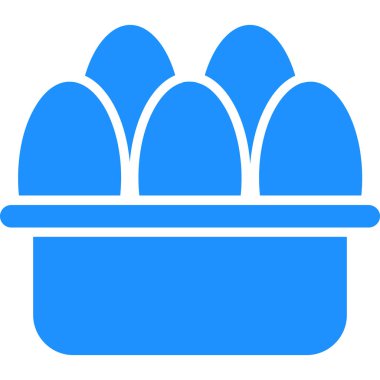 Yumurtalar. Web simgesi basit illüstrasyon