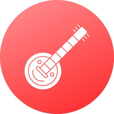 Akustik gitar kutsal kişilerin resmi, vektör çizim