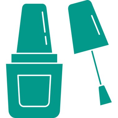 Temizlik fırçası. Basit illüstrasyon