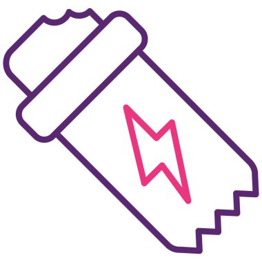 Pil simgesinin vektör illüstrasyonu