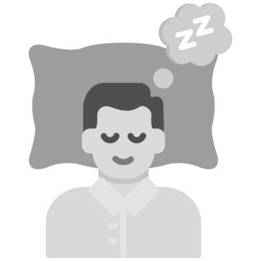 Çocuk simgesi uyku, anahat stili