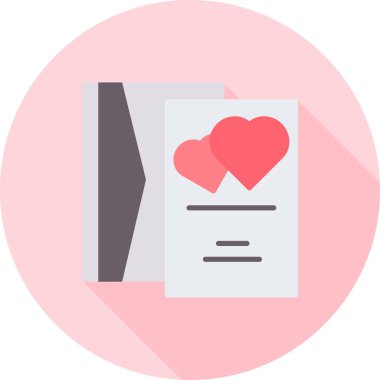 Kalp ikonu vektör illüstrasyonu