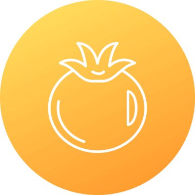 Yaprak ikonu vektör illüstrasyonlu elma