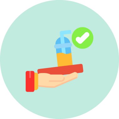 Tıbbi test simgesinin vektör çizimi