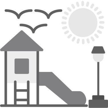 Bir ev simgesinin vektör illüstrasyonu