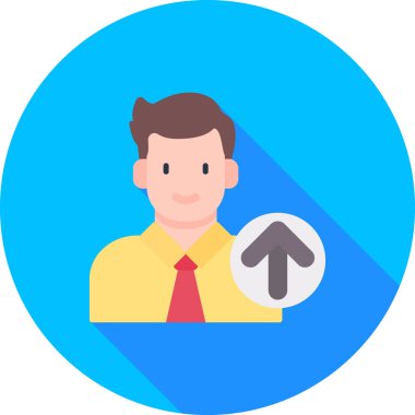 Yukarı simge, vektör illüstrasyonu basit tasarım