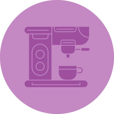 Kahve. Web simgesi basit illüstrasyon