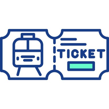 Bilet. Web simgesi basit illüstrasyon