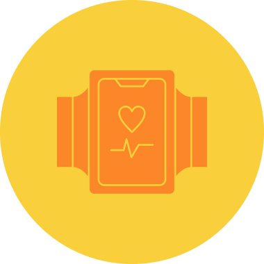 Kalp ikonu vektör illüstrasyonu