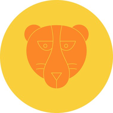 Hayvan ikonu vektör illüstrasyonu. düz tasarım biçimi