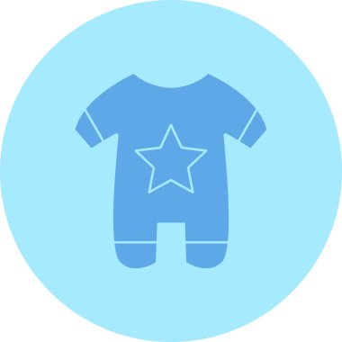 bebek giysisi ikonu vektör illüstrasyonu