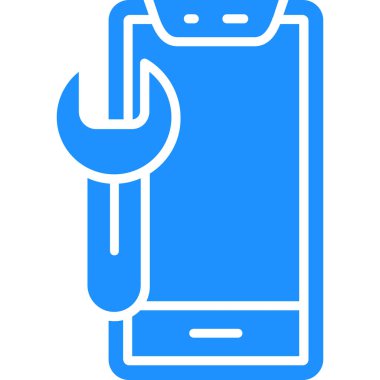 Akıllı telefon. Web simgesi basit illüstrasyon