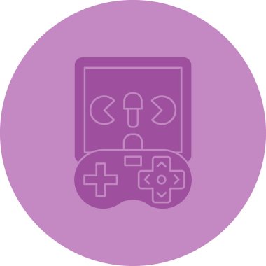 Oyun. Web simgesi basit illüstrasyon