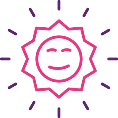 Güneş Simgesi Vektör illüstrasyonu