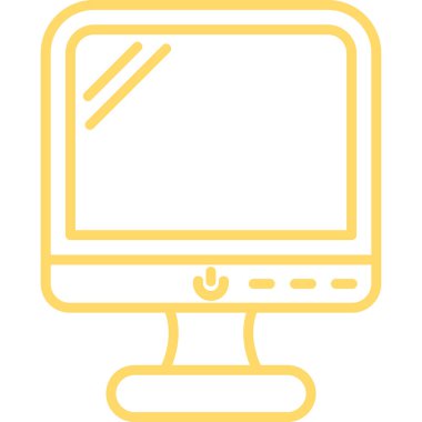 Bilgisayar simgesi. Basit resimleme