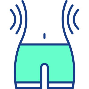 Egzersiz. Web simgesi basit illüstrasyon