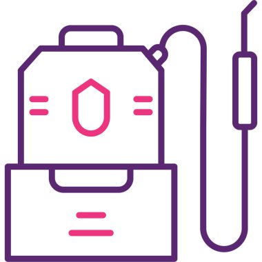 Benzin deposu. Basit vektör illüstrasyonu