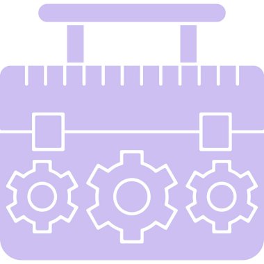 Dişliler. Web simgesi vektör illüstrasyonu