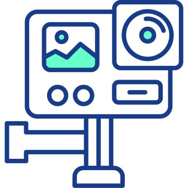 kamera kamera fotoğrafçılık simgesi - taslak biçimi