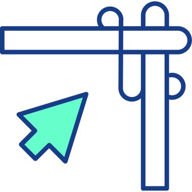 Ok. Web simgesi basit illüstrasyon