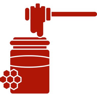 bal arısı simgesi, arıcı vektör illüstrasyonu