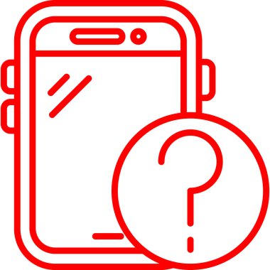 Cep telefonu simgesi, vektör illüstrasyonu