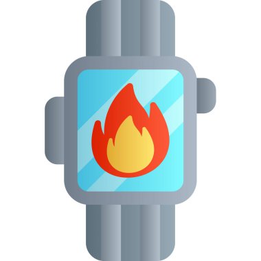 Bir yangının vektör illüstrasyonu