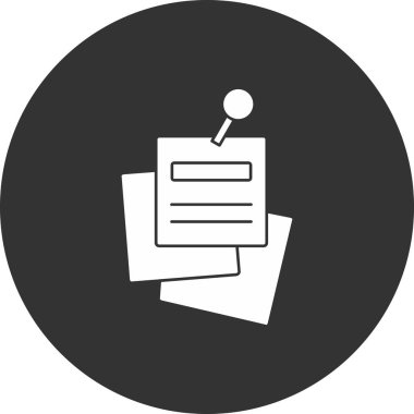 belge simgesi vektör illüstrasyonu