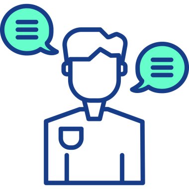 Müşteri servisi. Basit resimleme