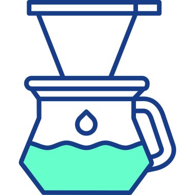 kahve fincanı ikonu vektör illüstrasyonu