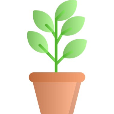 Esrarlı yeşil bitki, vektör illüstrasyonu