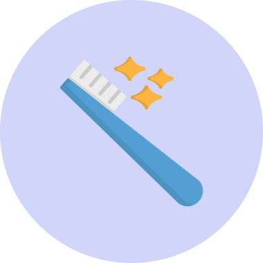 diş fırçası vektör simgesi modern basit illüstrasyon