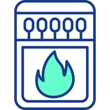 gaz alevi vektör simgesi modern basit vektör illüstrasyonu