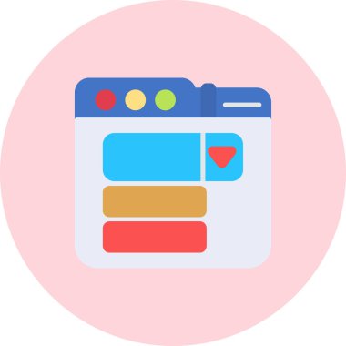 Takvim simgesi vektör illüstrasyonu