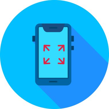 - Telefon. Web simgesi basit illüstrasyon