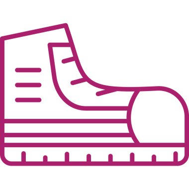 Kış pateni. vektör illüstrasyonu