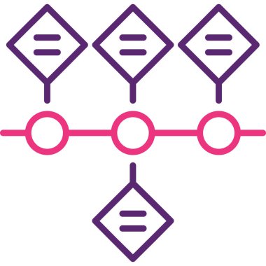 DNA simgesi, vektör illüstrasyonu basit tasarım
