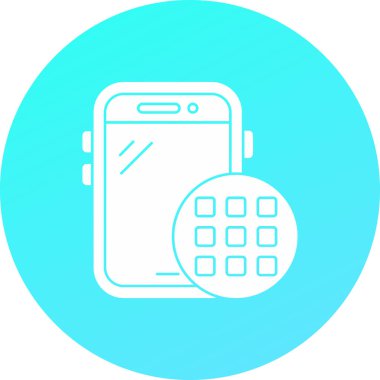 mobil simge vektör illüstrasyonu