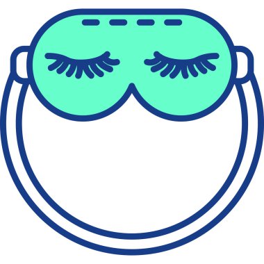 Maske. Web simgesi basit illüstrasyon