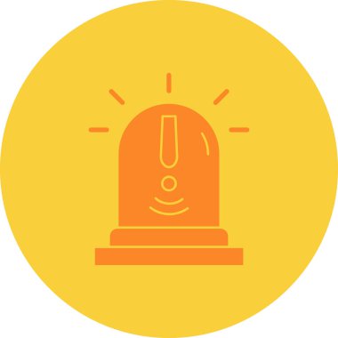 Alarm! Web simgesi basit illüstrasyon