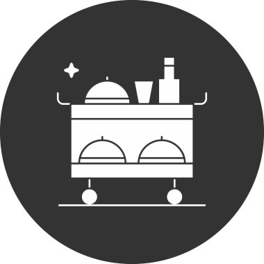 yiyecek ikonu vektör illüstrasyonu